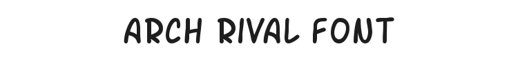 Arch Rival Font