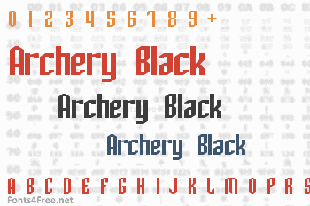 Archery Black Font