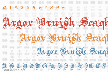 Argor Brujsh Scaqh Font