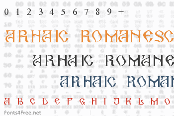 Arhaic Romanesc Font