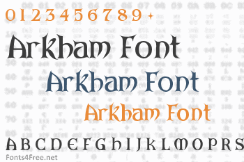 Arkham Font