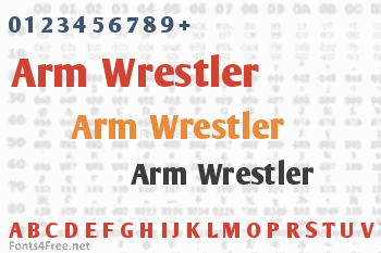 Arm Wrestler Font