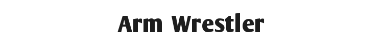 Arm Wrestler Font