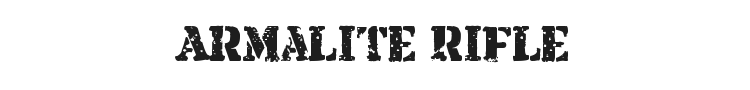 Armalite Rifle Font Preview