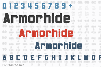 Armorhide Font