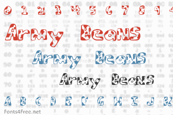 Army Beans Font