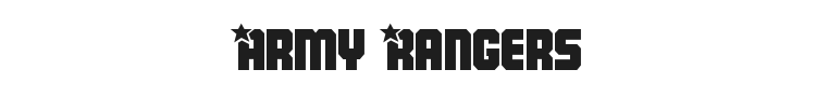 Army Rangers Font Preview