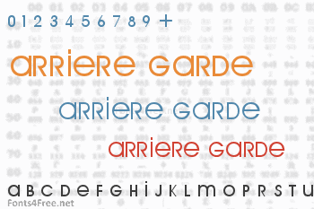 Arriere Garde Font