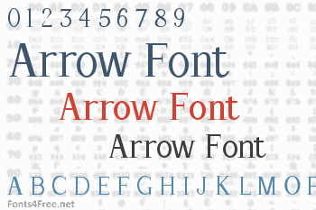 Arrow Font