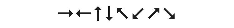 Arrows Font