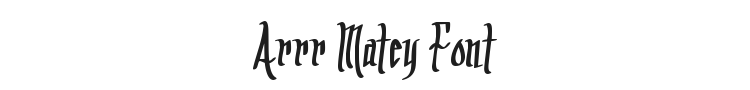 Arrr Matey Font Preview