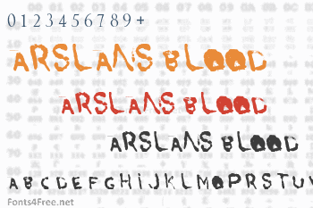 Arslans Blood Font