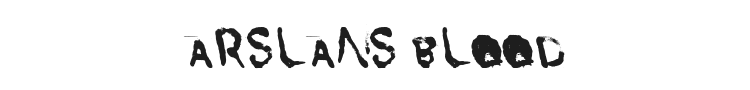 Arslans Blood Font