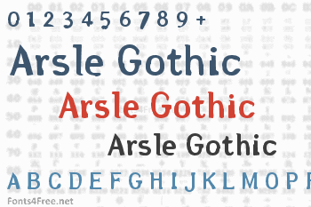 Arsle Gothic Font