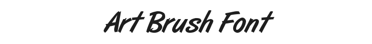 Art Brush Font Preview