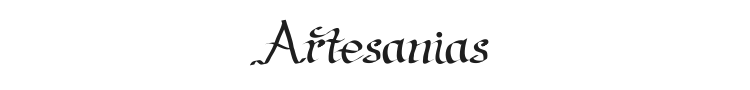 Artesanias Font Preview