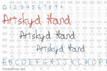 Artskyd Hand Font