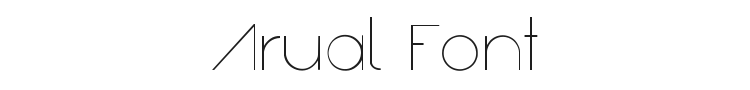 Arual Font