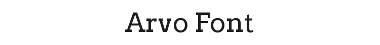 Arvo Font