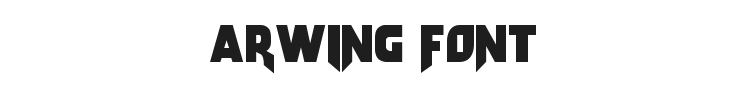 Arwing Font Preview