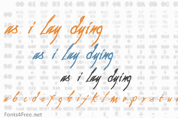 As I Lay Dying Font