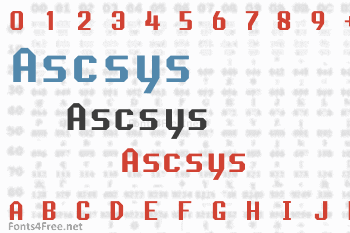 Ascsys Font