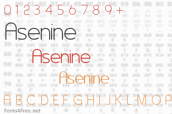 Asenine Font