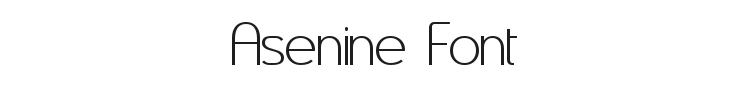 Asenine Font Preview