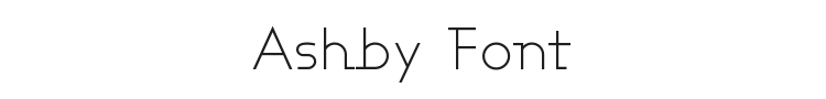 Ashby Font Preview