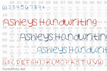 Ashleys Handwriting Font