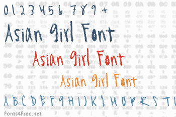 Asian Girl Font