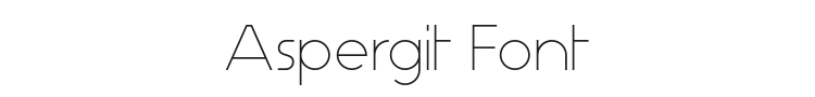 Aspergit Font Preview