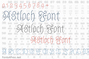 Astloch Font