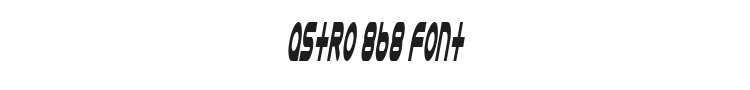 Astro 868 Font