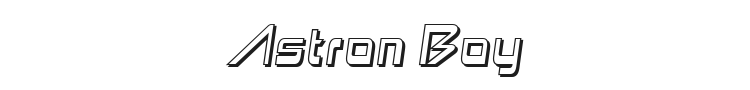 Astron Boy Font Preview