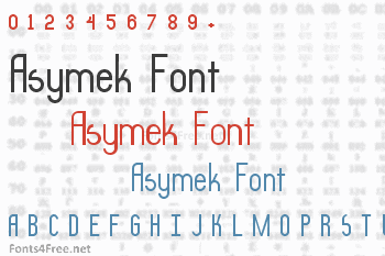 Asymek Font