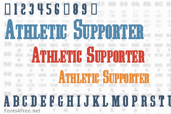 Athletic Supporter Font