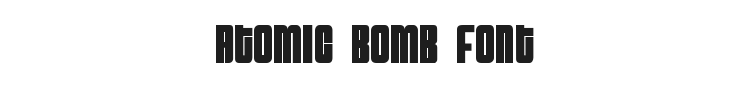 Atomic Bomb Font Preview