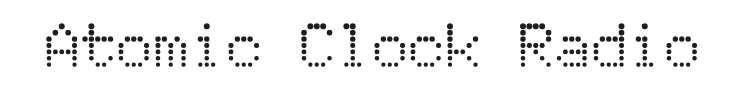 Atomic Clock Radio Font Preview