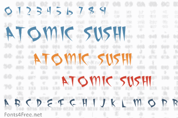 Atomic Sushi Font