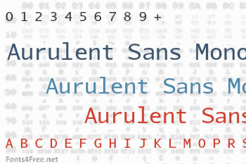 Aurulent Sans Mono Font