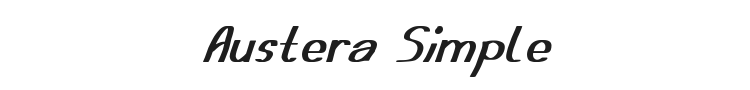 Austera Simple Font