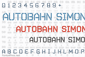 Autobahn Simon Font