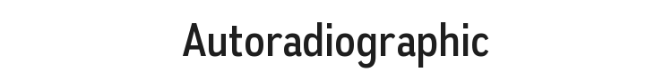 Autoradiographic Font