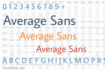 Average Sans Font