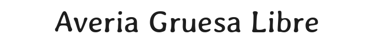 Averia Gruesa Libre Font