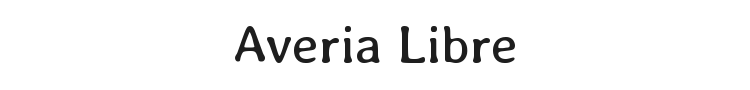 Averia Libre Font