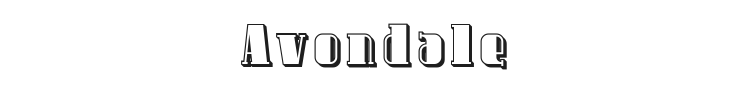 Avondale Font Preview