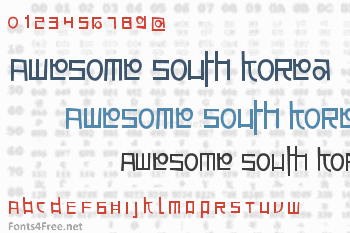 Awesome South Korea Font