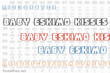 Baby Eskimo Kisses Font